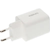 Mobiparts dubbele Thuislader USB-C/USB-A Voedingsadapter GaN - 45W - USB-C - Wit