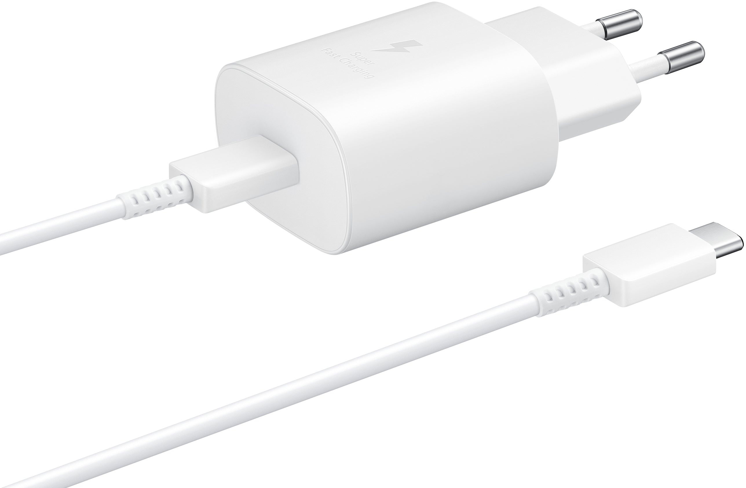Samsung Ep-Ta800Xwegww Samsung Super Fast Pd Wall Charger Usb-C Incl. Usb-C Cable 25W White Bulk