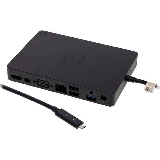 Dell WD15 Docking Station - 4K Dual Display - USB - C - 180W Adapter - HDMI, DisplayPort, VGA, Ethernet, USB 3.0 - Geschikt voor Dell en Andere Laptops - 123TelecomShop
