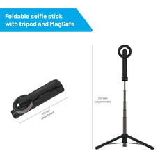 Fixed MagSafe Selfie Stick - Zwart - 123TelecomShop