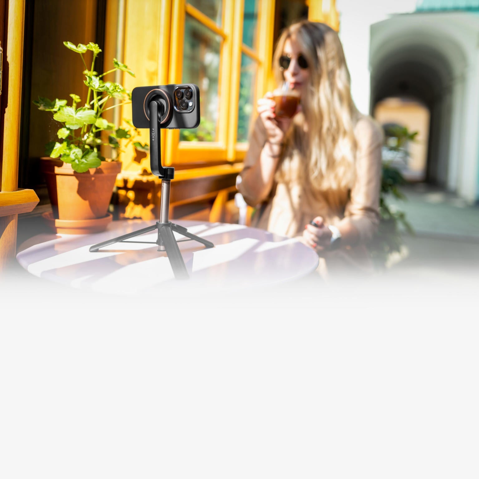 Fixed MagSafe Selfie Stick - Zwart - 123TelecomShop