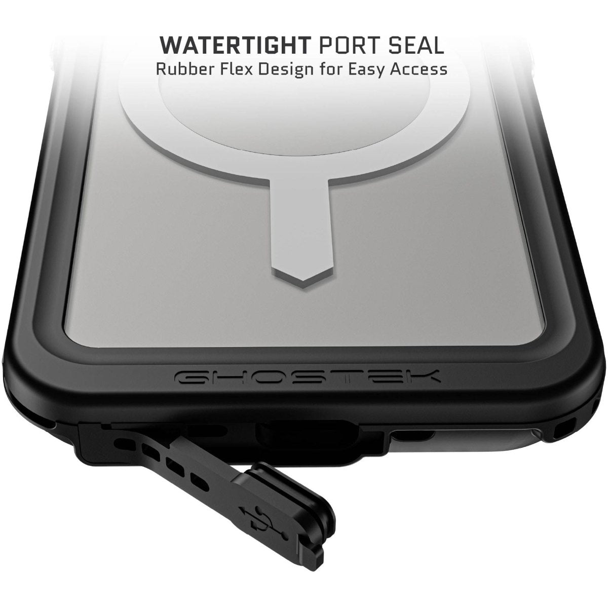 Ghostek Nautical Slim Waterproof Magsafe Case Apple Iphone 15 Pro Clear - 123TelecomShop