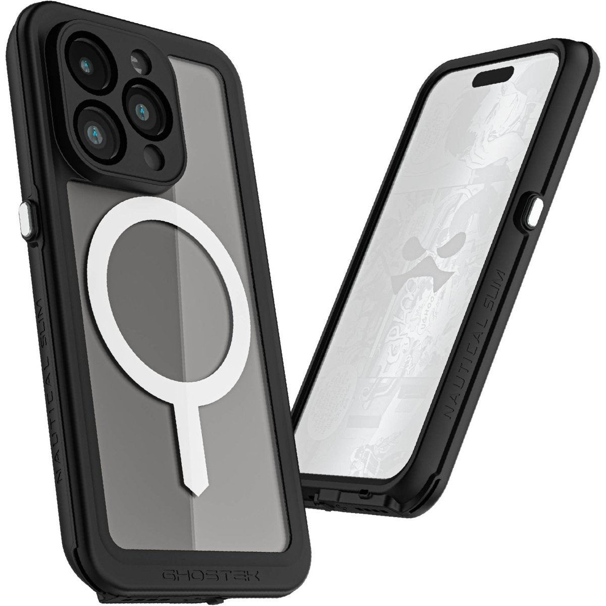 Ghostek Nautical Slim Waterproof Magsafe Case Apple Iphone 15 Pro Clear - 123TelecomShop