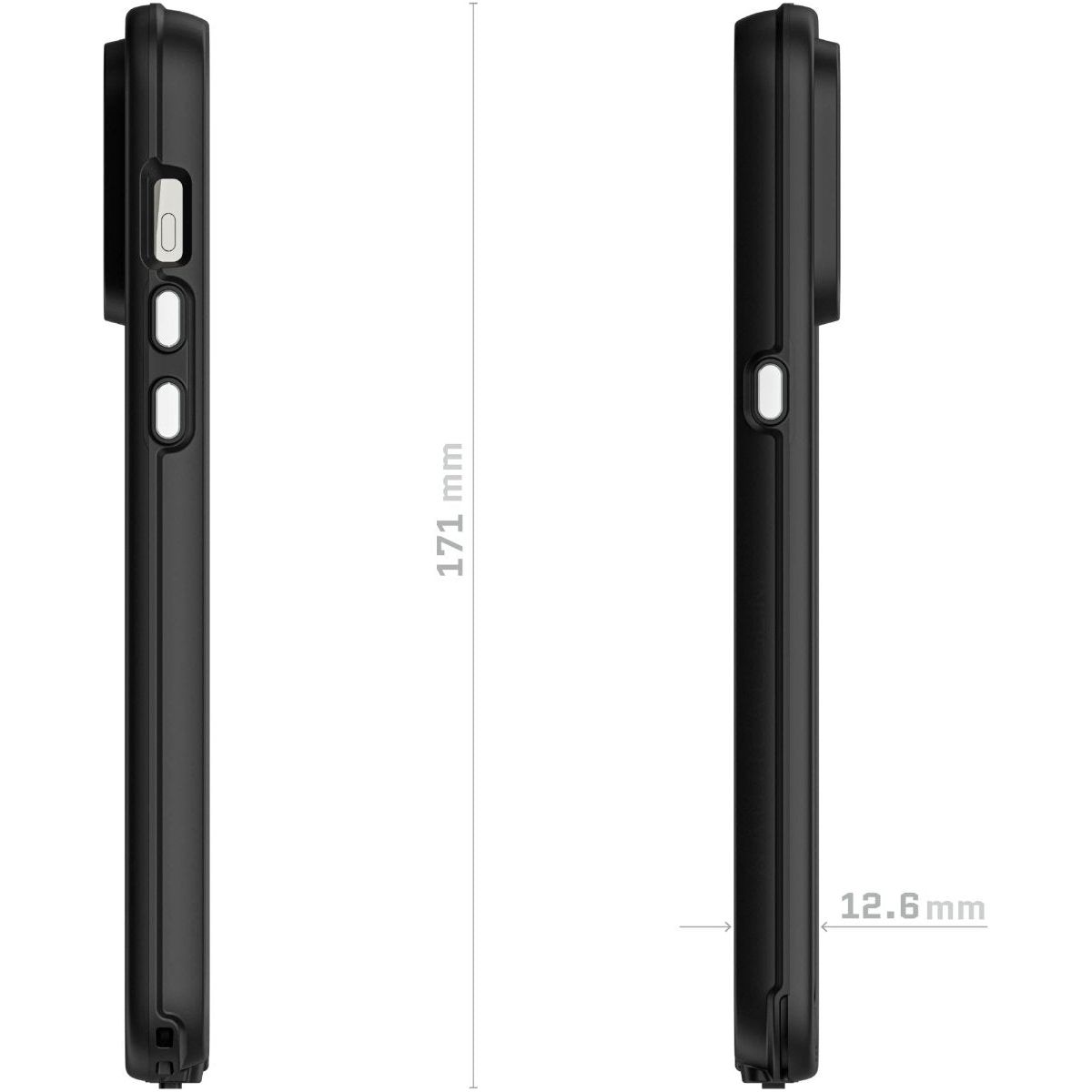 Ghostek Nautical Slim Waterproof Magsafe Case Apple Iphone 15 Pro Max Black - 123TelecomShop