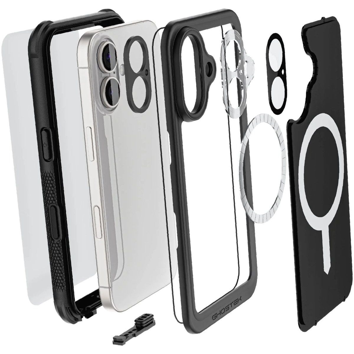 Ghostek Nautical Slim Waterproof Magsafe Case Apple Iphone 16 Black - 123TelecomShop