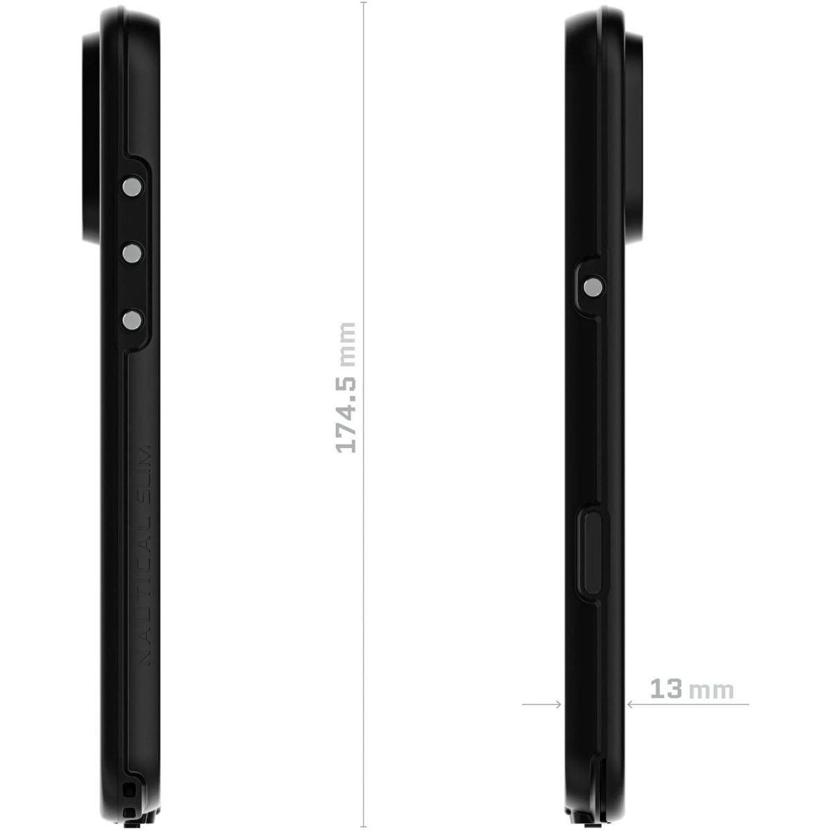 Ghostek Nautical Slim Waterproof Magsafe Case Apple Iphone 16 Pro Max Black - 123TelecomShop