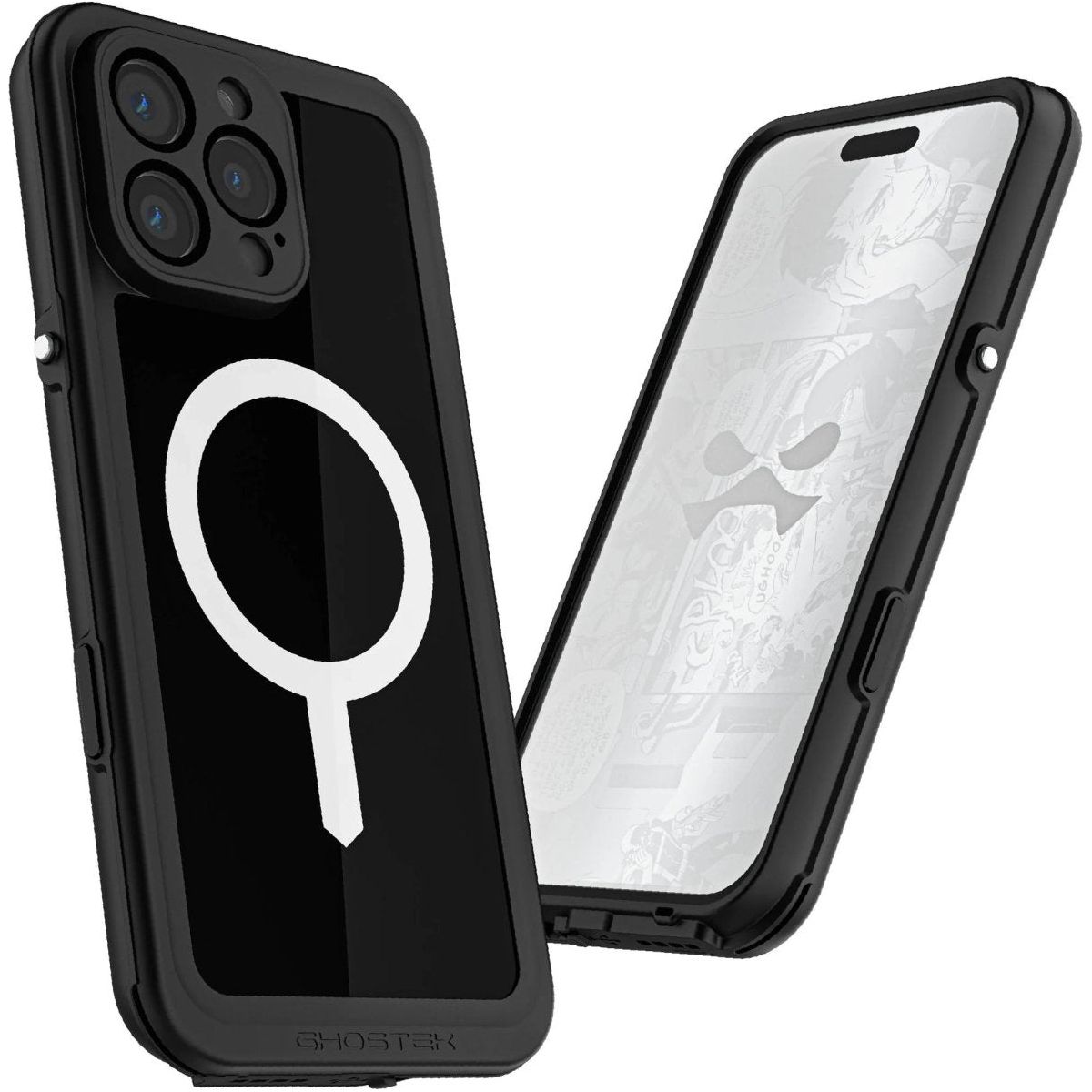 Ghostek Nautical Slim Waterproof Magsafe Case Apple Iphone 16 Pro Max Black - 123TelecomShop