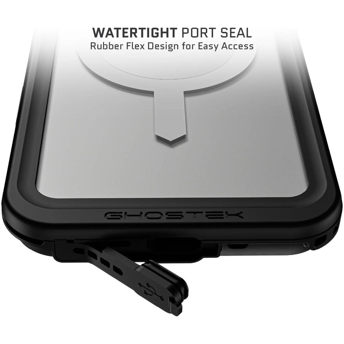 Ghostek Nautical Slim Waterproof Magsafe Case Apple Iphone 16 Pro Max Clear - 123TelecomShop