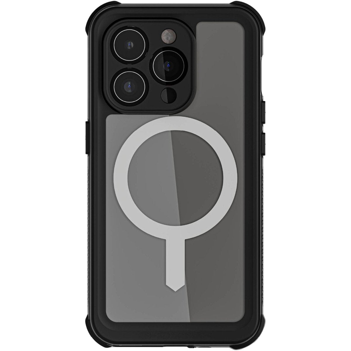 Ghostek Nautical Waterproof Magsafe Case + Belt Swivel Holster Apple Iphone 15 Pro Clear - 123TelecomShop
