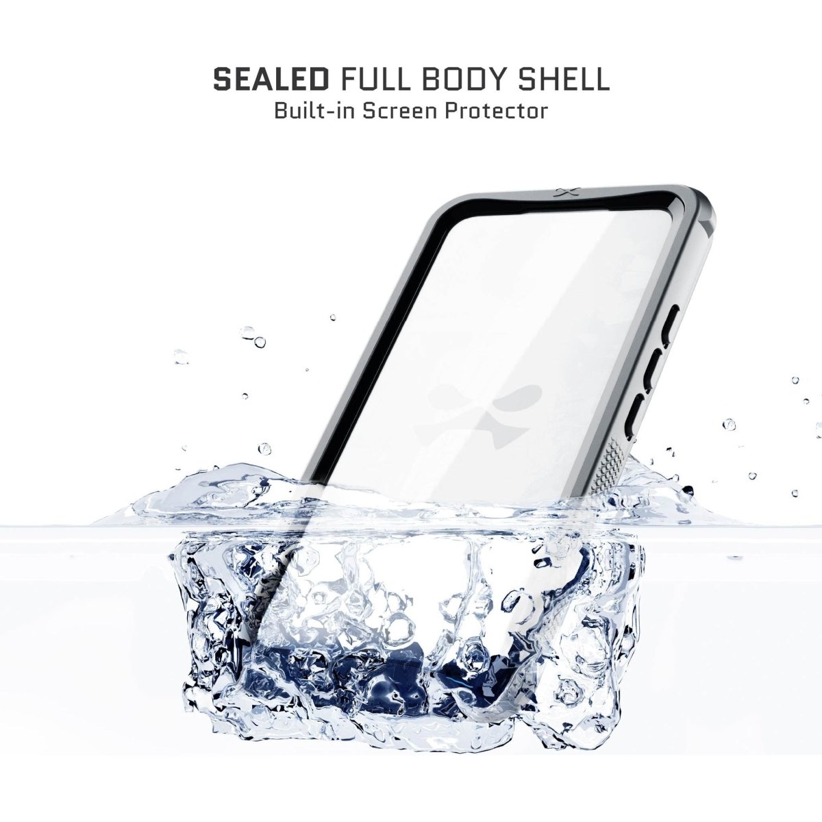 Ghostek Nautical Waterproof Magsafe Case + Belt Swivel Holster Apple Iphone 15 Pro Clear - 123TelecomShop