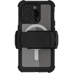 Ghostek Nautical Waterproof Magsafe Case + Belt Swivel Holster Apple Iphone 15 Pro Clear - 123TelecomShop
