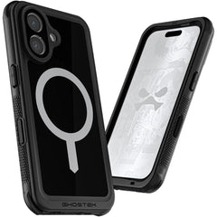 Ghostek Nautical Waterproof Magsafe Case + Belt Swivel Holster Apple Iphone 16 Black - 123TelecomShop