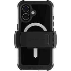 Ghostek Nautical Waterproof Magsafe Case + Belt Swivel Holster Apple Iphone 16 Black - 123TelecomShop