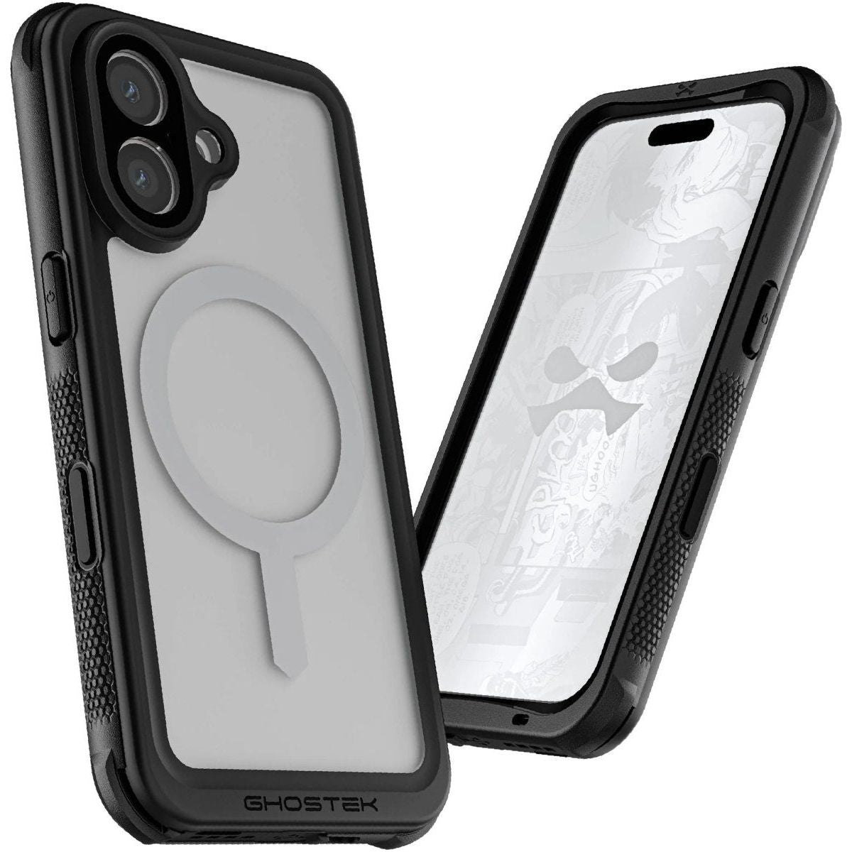 Ghostek Nautical Waterproof Magsafe Case + Belt Swivel Holster Apple Iphone 16 Clear - 123TelecomShop