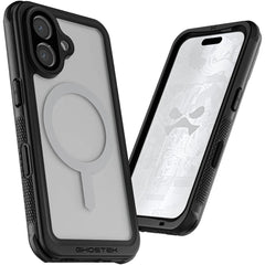 Ghostek Nautical Waterproof Magsafe Case + Belt Swivel Holster Apple Iphone 16 Clear - 123TelecomShop