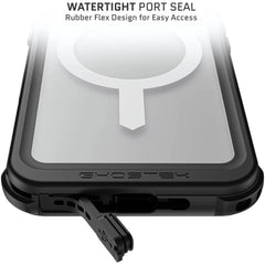 Ghostek Nautical Waterproof Magsafe Case + Belt Swivel Holster Apple Iphone 16 Clear - 123TelecomShop