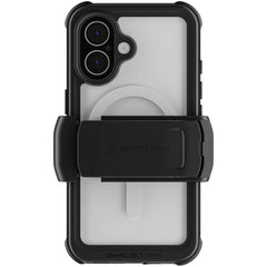 Ghostek Nautical Waterproof Magsafe Case + Belt Swivel Holster Apple Iphone 16 Clear - 123TelecomShop