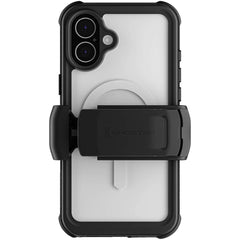 Ghostek Nautical Waterproof Magsafe Case + Belt Swivel Holster Apple Iphone 16 Plus Clear - 123TelecomShop