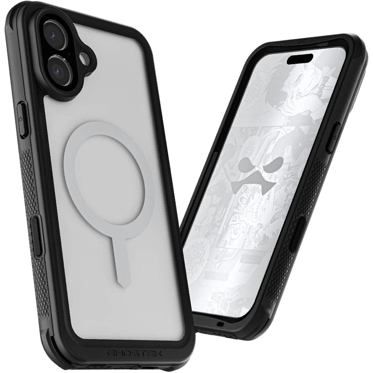 Ghostek Nautical Waterproof Magsafe Case + Belt Swivel Holster Apple Iphone 16 Plus Clear - 123TelecomShop
