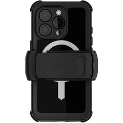 Ghostek Nautical Waterproof Magsafe Case + Belt Swivel Holster Apple Iphone 16 Pro Black - 123TelecomShop