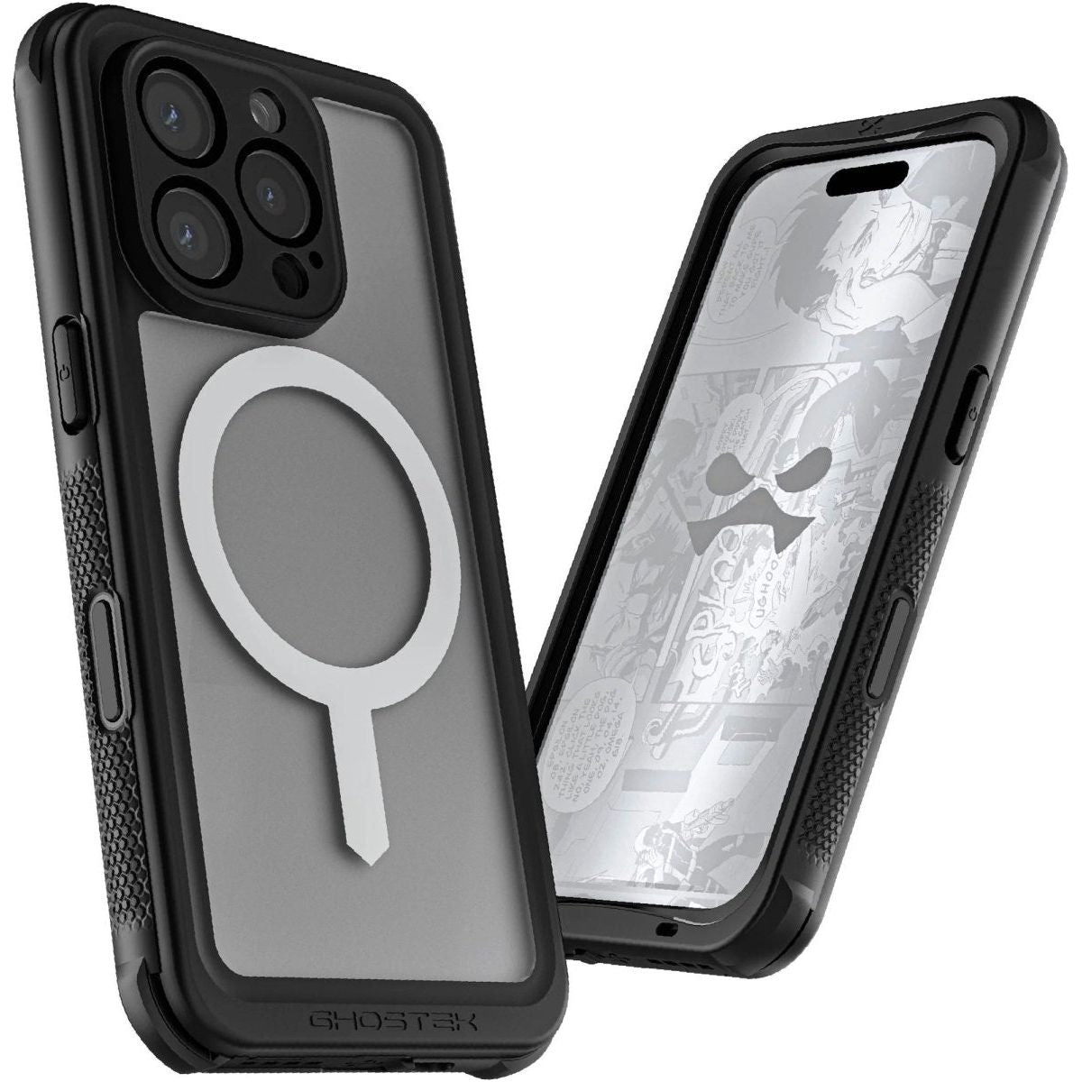 Ghostek Nautical Waterproof Magsafe Case + Belt Swivel Holster Apple Iphone 16 Pro Clear - 123TelecomShop