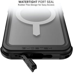 Ghostek Nautical Waterproof Magsafe Case + Belt Swivel Holster Apple Iphone 16 Pro Clear - 123TelecomShop