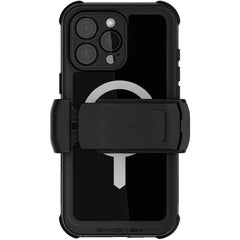 Ghostek Nautical Waterproof Magsafe Case + Belt Swivel Holster Apple Iphone 16 Pro Max Black - 123TelecomShop