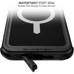 Ghostek Nautical Waterproof Magsafe Case + Belt Swivel Holster Apple Iphone 16 Pro Max Black - 123TelecomShop