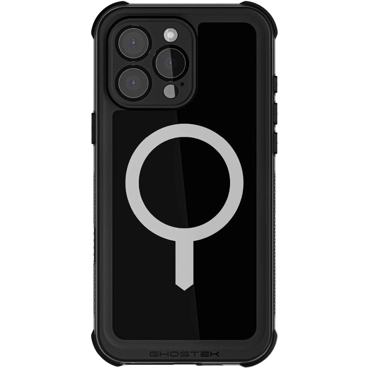 Ghostek Nautical Waterproof Magsafe Case + Belt Swivel Holster Apple Iphone 16 Pro Max Black - 123TelecomShop