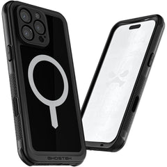 Ghostek Nautical Waterproof Magsafe Case + Belt Swivel Holster Apple Iphone 16 Pro Max Black - 123TelecomShop