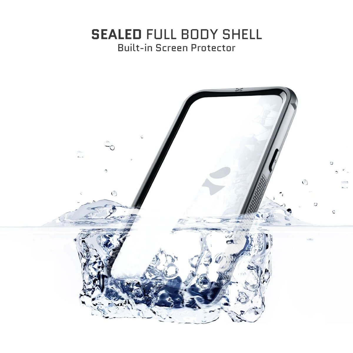 Ghostek Nautical Waterproof Magsafe Case + Belt Swivel Holster Apple Iphone 16 Pro Max Clear - 123TelecomShop