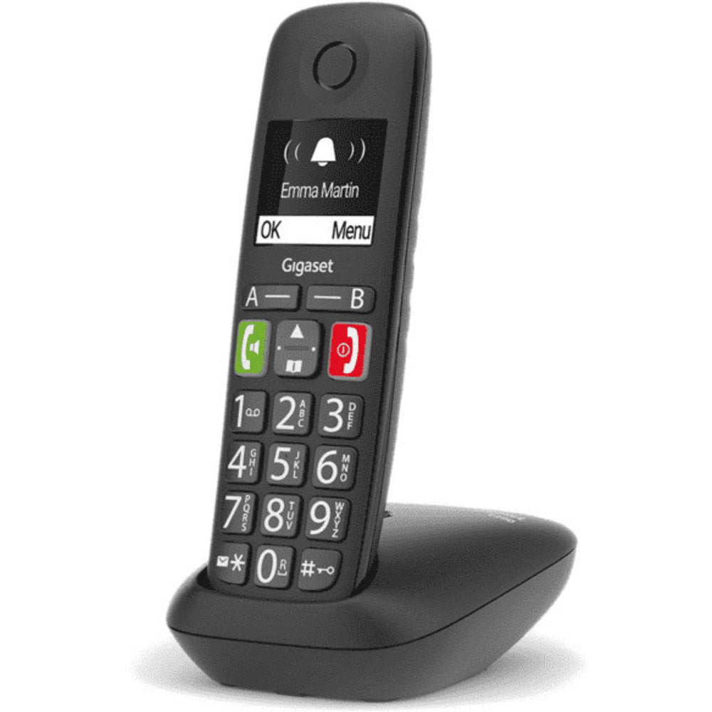 Gigaset Duo E290R - Huistelefoon met grote knoppen - Zwart - 123TelecomShop