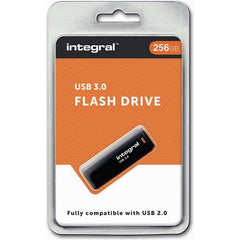 Integral Black USB 3.0 Superspeed 256GB - 123TelecomShop