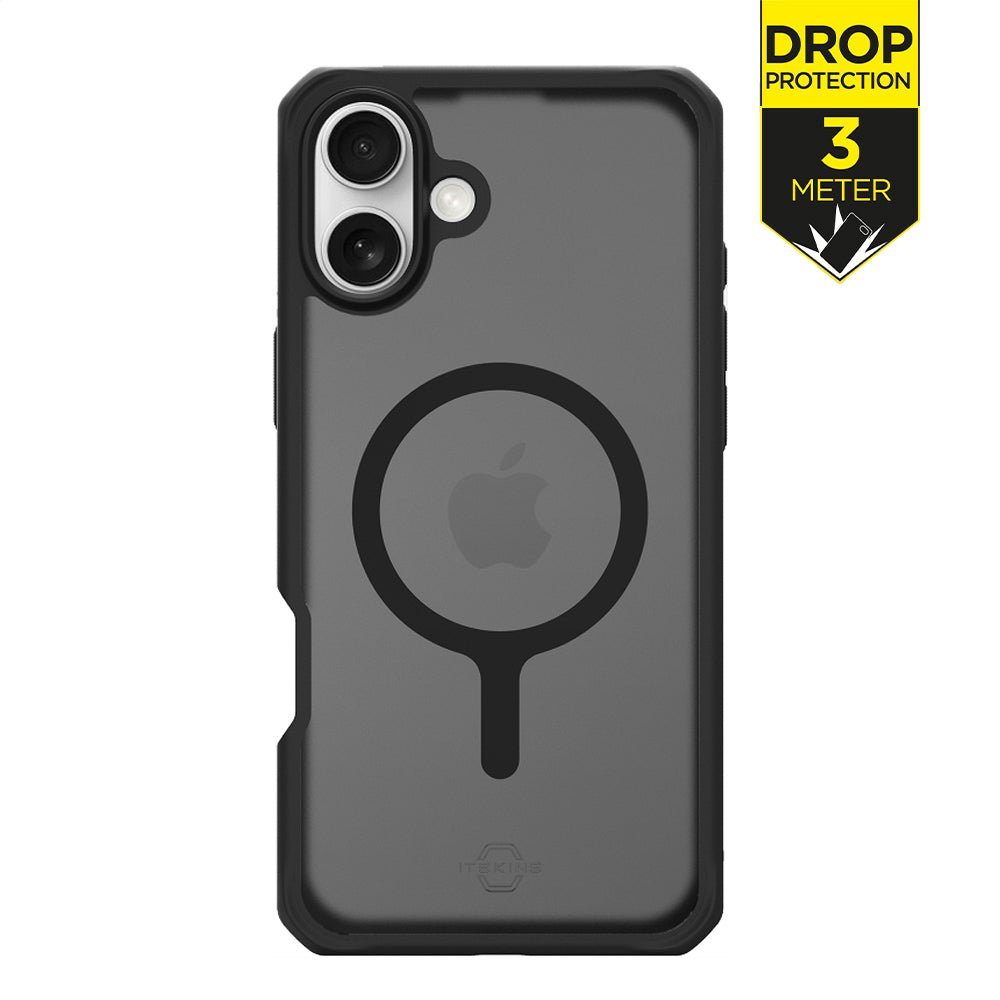 Itskins Level 2 Hybridmagfrost_R For Apple Iphone 16 Plus Black - 123TelecomShop