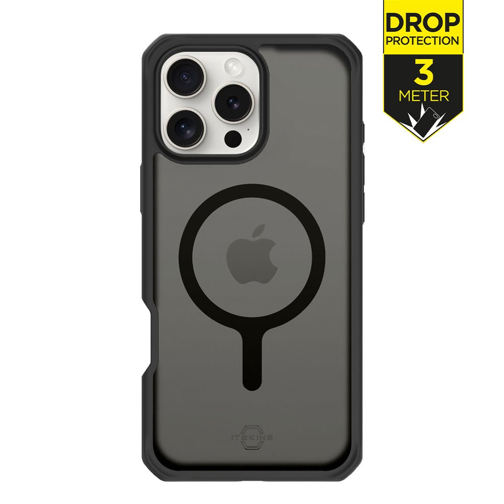Itskins Level 2 Hybridmagfrost_R For Apple Iphone 16 Pro Max Black - 123TelecomShop
