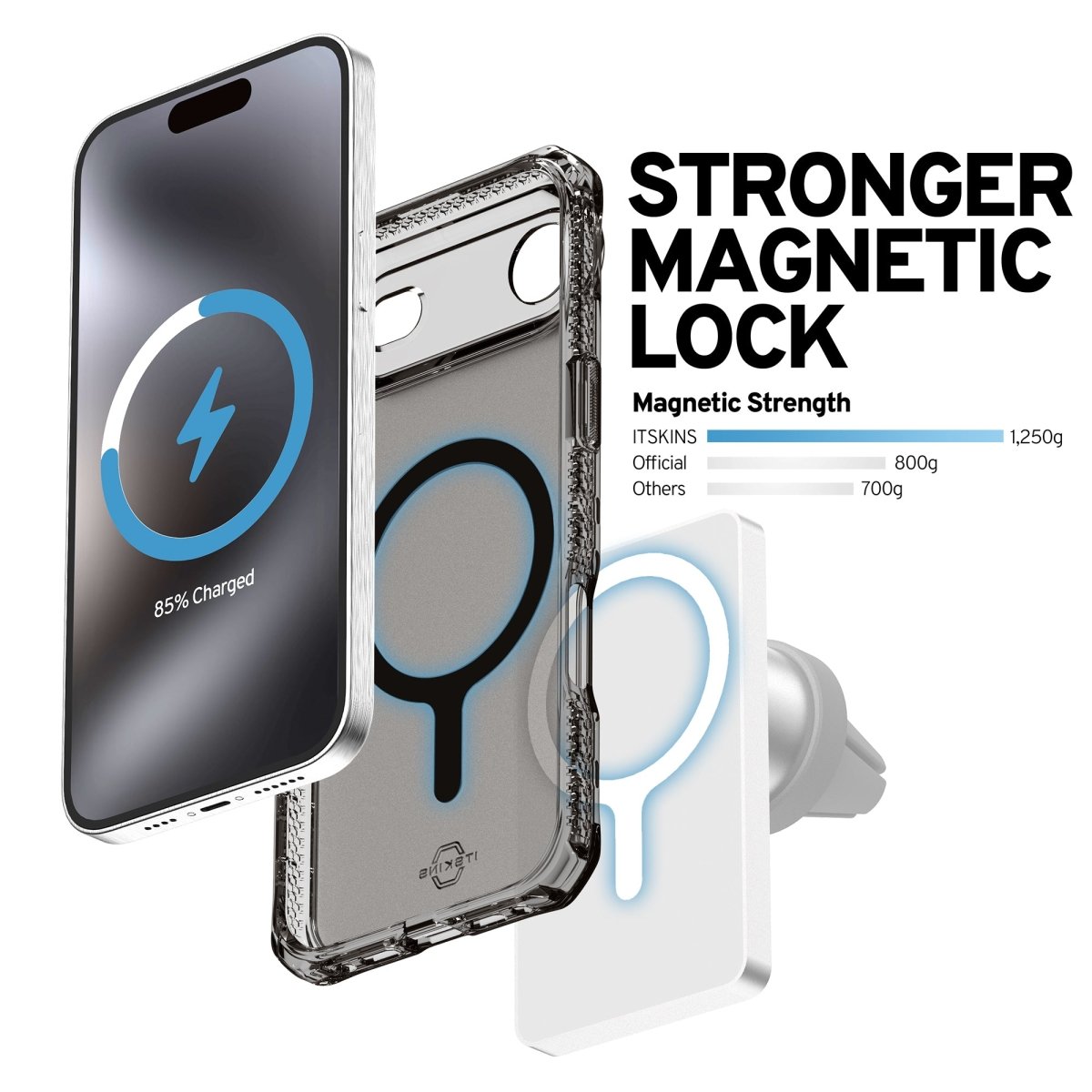 Itskins Level 2 Hybridmagfrost_R For Apple Iphone 17 Air Black - 123TelecomShop