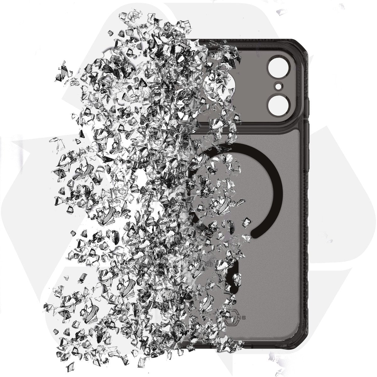 Itskins Level 2 Hybridmagfrost_R For Apple Iphone 17 Pro Black - 123TelecomShop