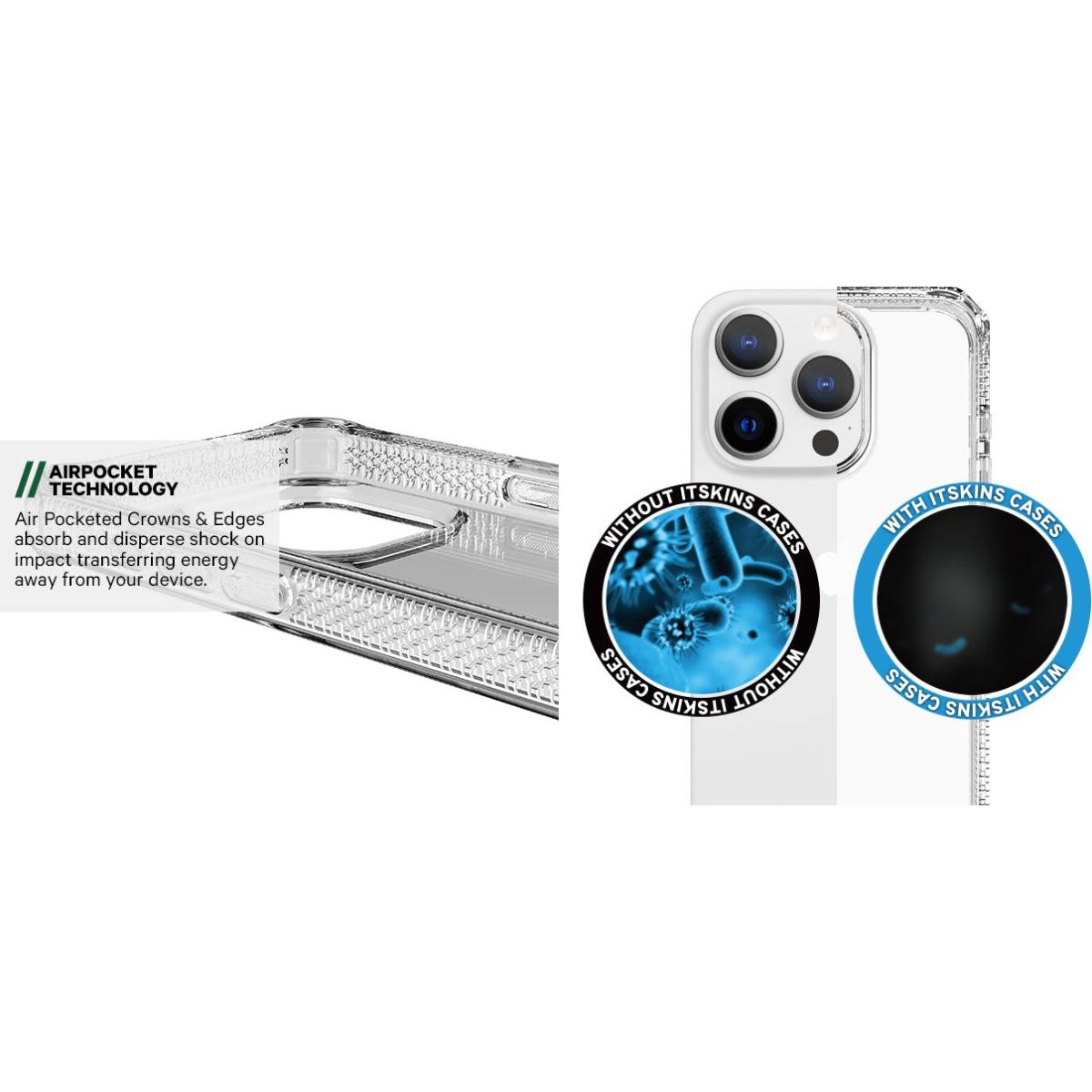 Itskins Level 2 Spectrumclear_R For Apple Iphone 15 Pro Max Smoke - 123TelecomShop