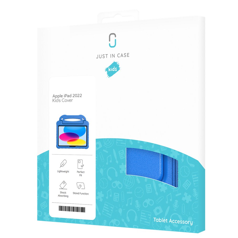 Just in Case Apple iPad 10.9 (2022) Kids Case Blauw - 123TelecomShop