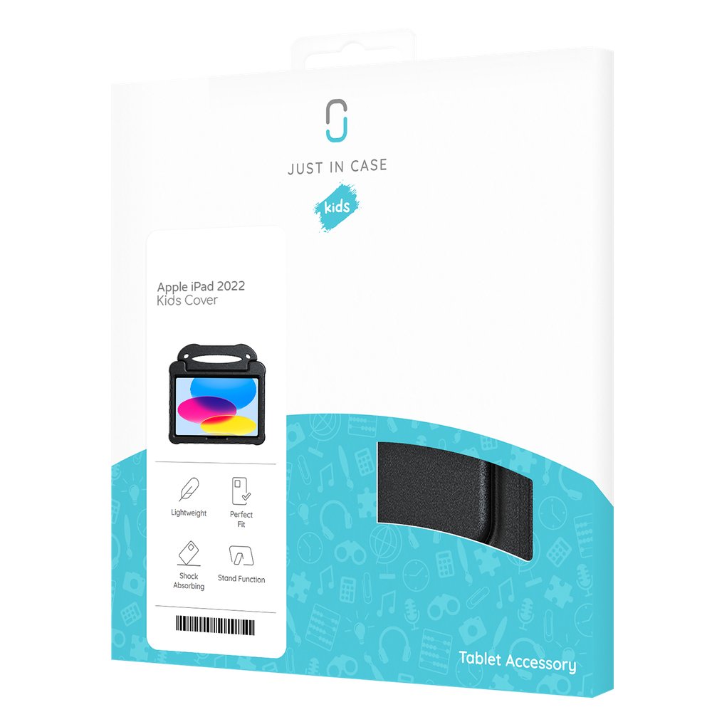 Just in Case Apple iPad 10.9 (2022) Kids Case Zwart - 123TelecomShop