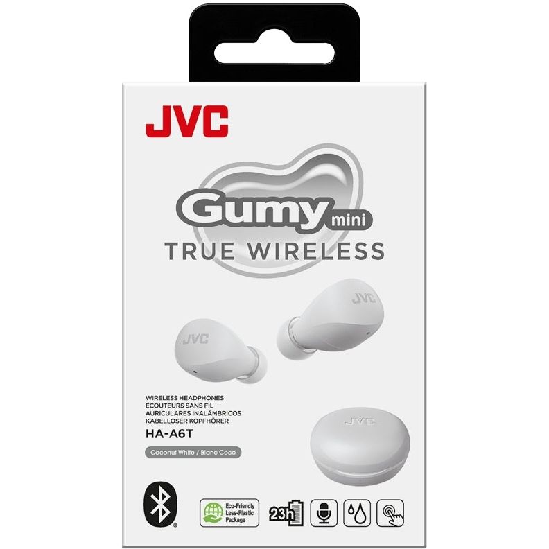 Jvc Ha - A6T Jvc Gumy Mini True Wireless Bluetooth Stereo Headset White - 123TelecomShop