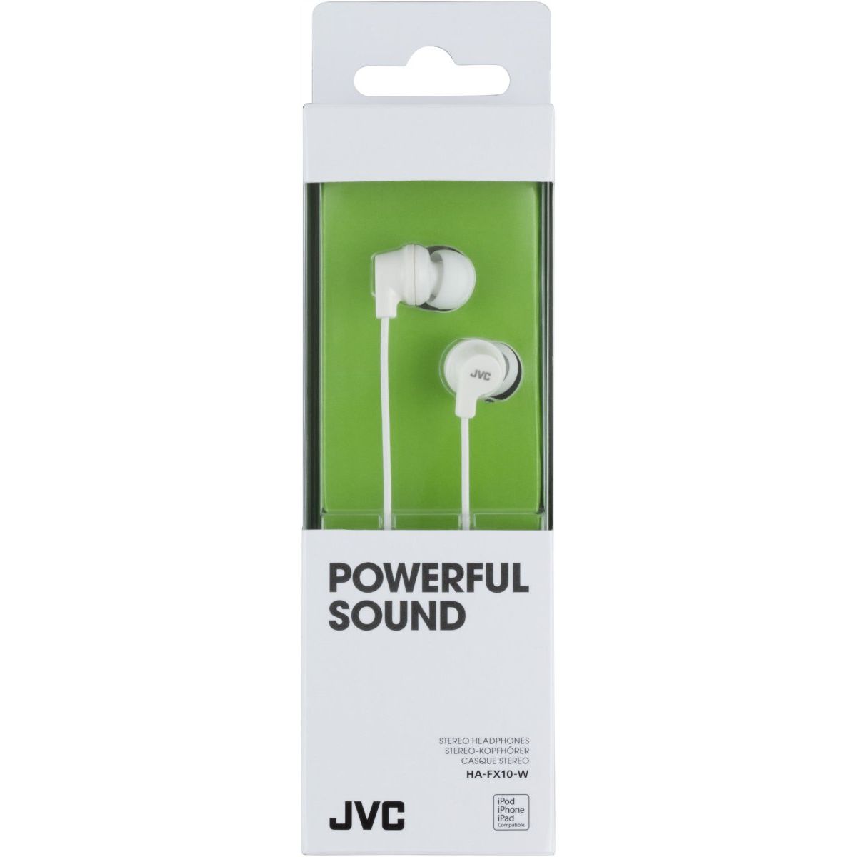 Jvc Ha - Fx10 - W Jvc Colourful Inner Ear Headphone White - 123TelecomShop