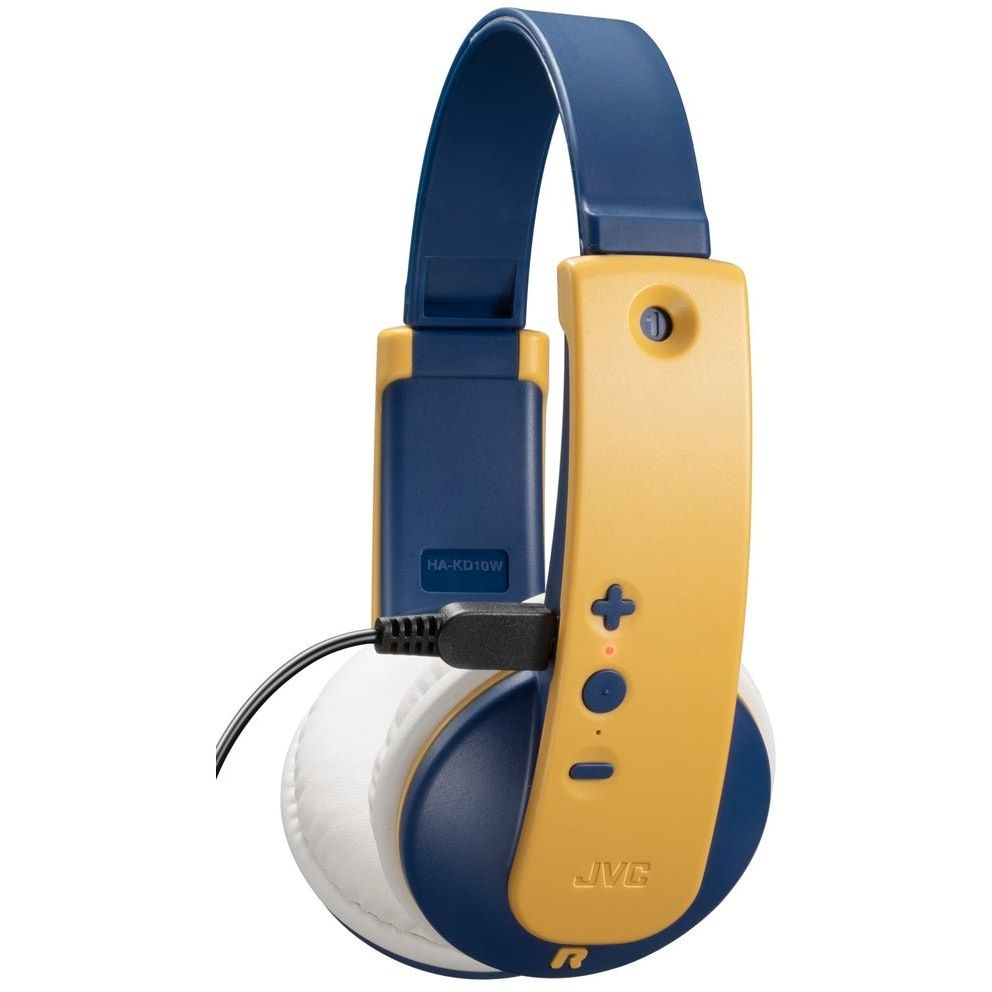 Jvc Ha - Kd10W Jvc Kids Tinyphones Wireless Headphone Yellow/Blue - 123TelecomShop