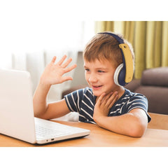 Jvc Ha - Kd10W Jvc Kids Tinyphones Wireless Headphone Yellow/Blue - 123TelecomShop