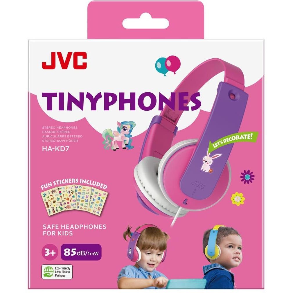 Jvc Ha - Kd7 - Pne Jvc Kids Tinyphones Headphone Pink - 123TelecomShop