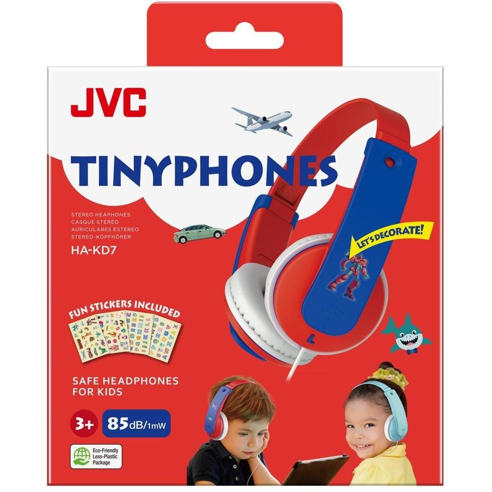 Jvc Ha - Kd7 - Rne Jvc Kids Tinyphones Headphone Red/Blue - 123TelecomShop