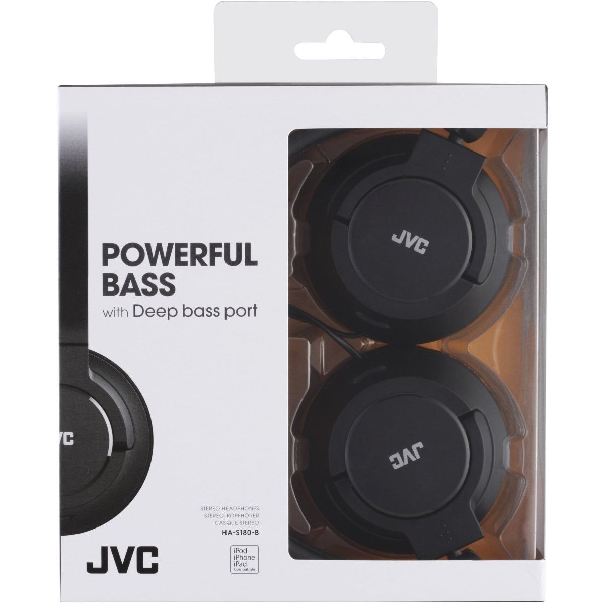 Jvc Ha - S180 - B Jvc Light Weight Headset Black - 123TelecomShop