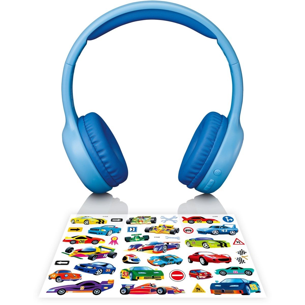 Lenco Hpb - 110Bu Lenco On - Ear Stereo Bluetooth Headset For Kids Blue - 123TelecomShop
