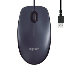 Logitech Muis - B100 - Bedraad - Zwart - 123TelecomShop
