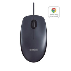 Logitech Muis - B100 - Bedraad - Zwart - 123TelecomShop